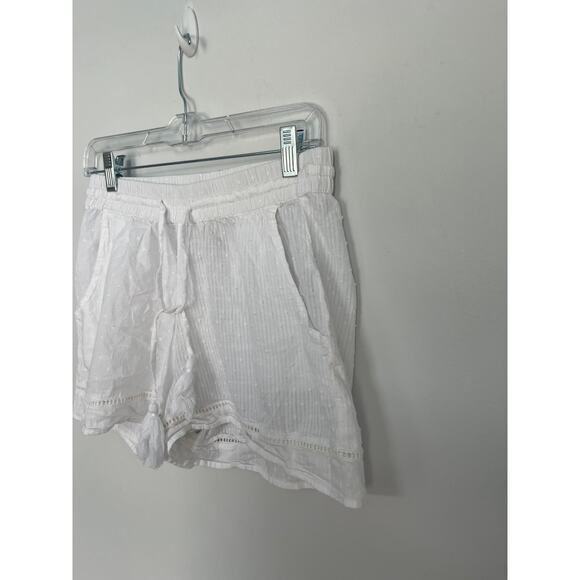 Joie White Cotton Embroidered Shorts Women Small Tassel Trim Boho Summer - Picture 5 of 7
